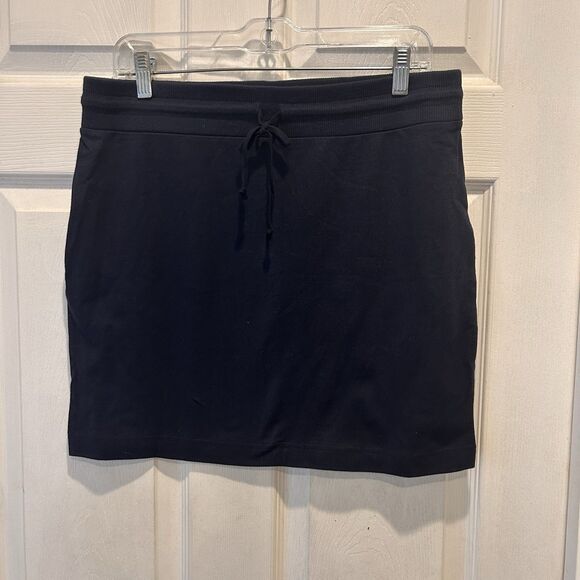Banana Republic Dresses & Skirts - Banana Republic‎ Skirt Medium Navy Blue Cotton Drawstring Preppy Minimalist